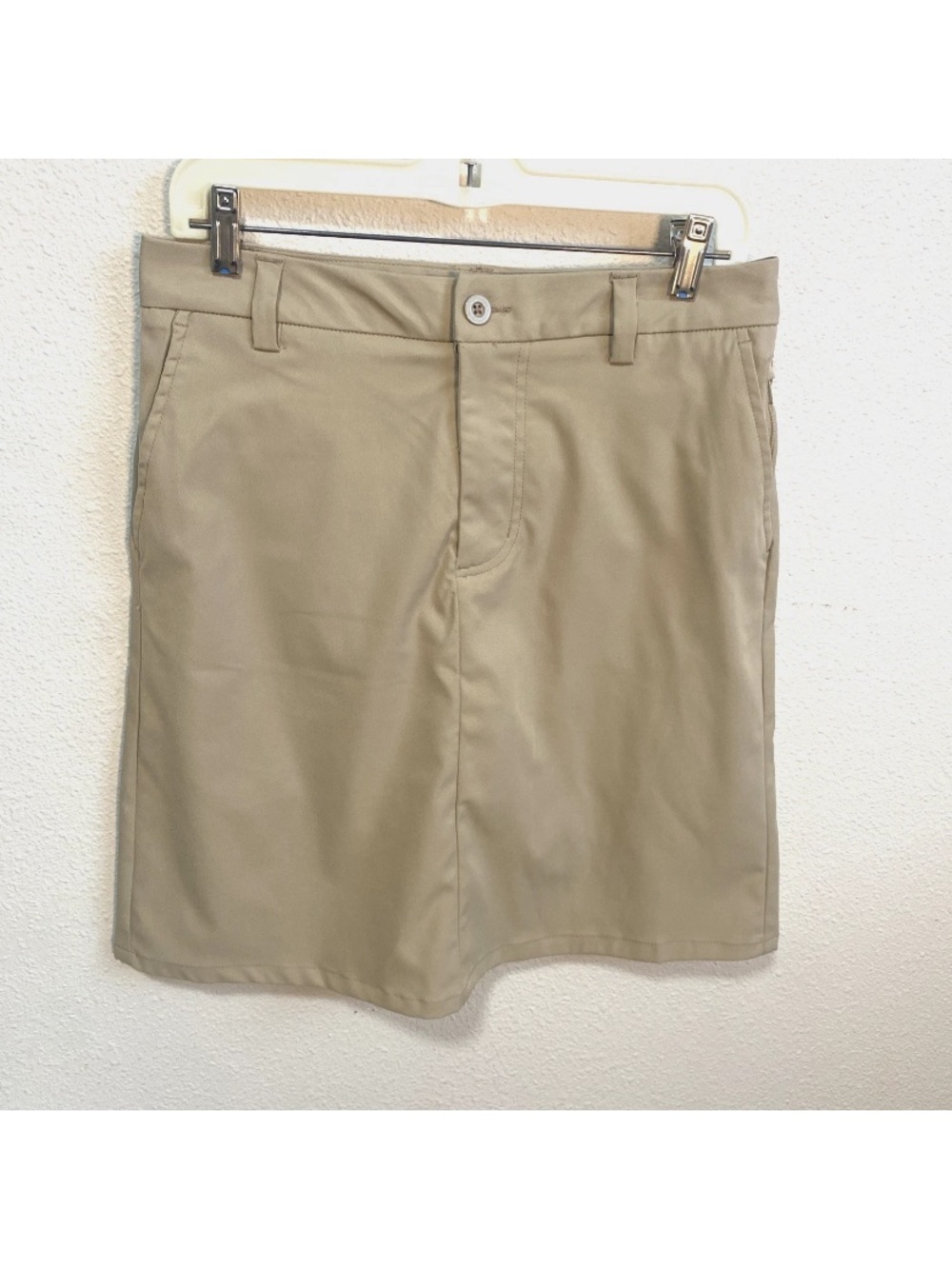 Land's End Women's Active Chino Above The Knee Khaki Golf Skort, Size 8